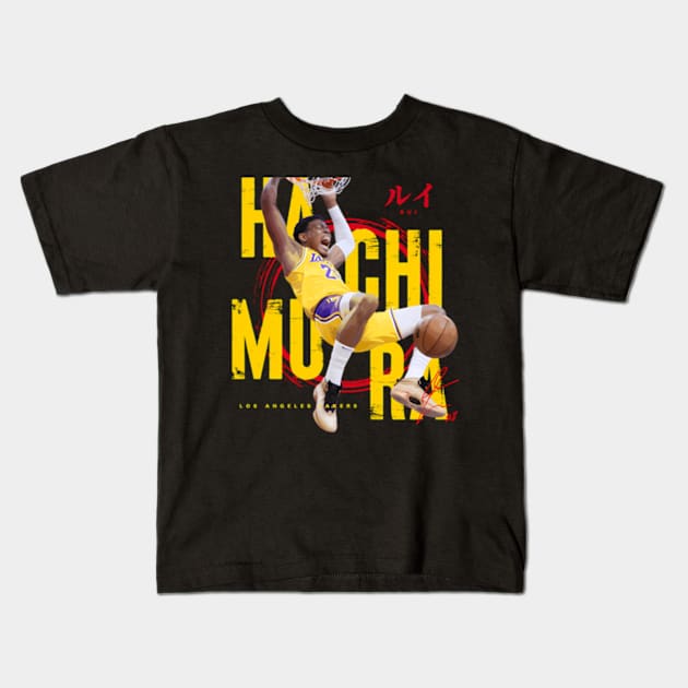 Rui Hachimura Kids T-Shirt by binchudala